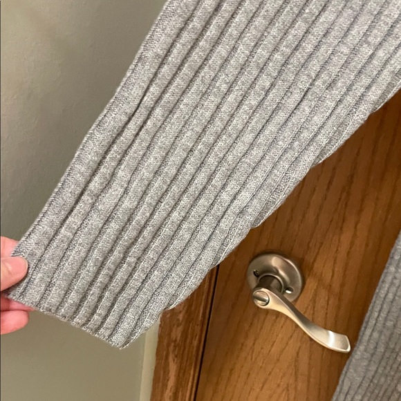 Eloquii NWT Sz 18/20 Heather Gray Fit and Flare Sweater Dress Ribbed Long Sleeve - Picture 5 of 11
